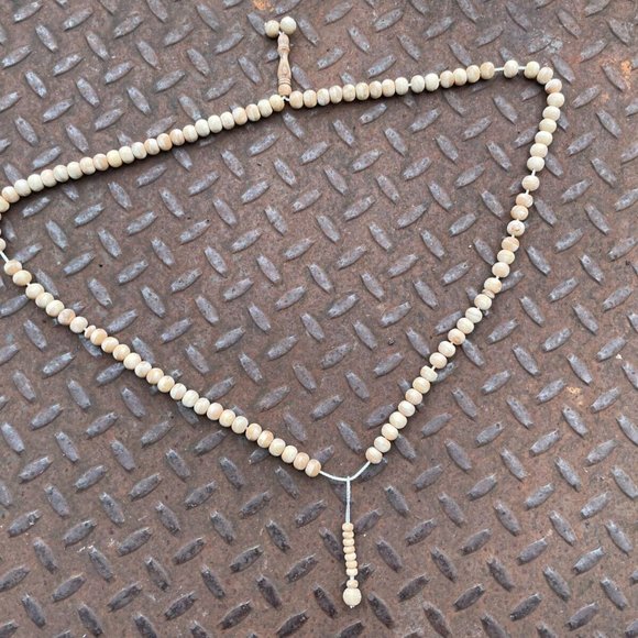 Handmade Tasbeeh Real Wood Beads Religious Beads Islamic Prayer Beads Tan - Picture 6 of 9